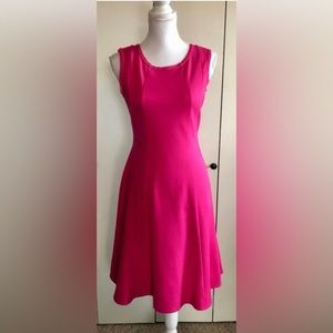 Talbots Pink Flare Midi Dress